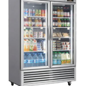 54" Kool-It Signature Double Glass Door Display Cooler 44 Cu.Ft.