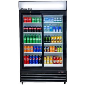 Alaska-Line 45'' Two Sliding Glass Door Cooler 36.7 Cu.Ft. Capacity