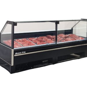 101'' Alaska-Line Slim Deli/Meat Square Glass Case