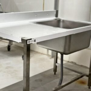 48'' Stainless Steel One Compartment & Left Drainboard Sink