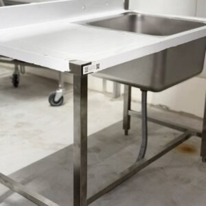 48'' Stainless Steel One Compartment & Left Drainboard Sink