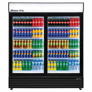 Alaska-Line 52'' Double Sliding Glass Door Cooler - 38.3 Cu.Ft.