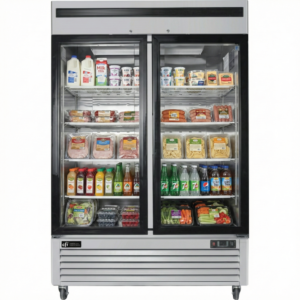 54″ EFI 2 Door Glass Reach In Cooler 44.8 Cu.Ft.
