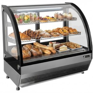 28″ EFI Curved Glass Countertop Display Refrigerator 3.5 Cu.Ft -