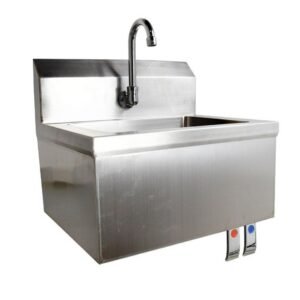 Fabricated Hand Sink With Knee Valve Assembly