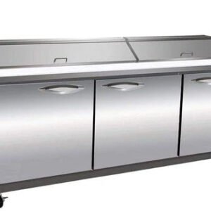 Ikon 71.7" Refrigerated Prep Table with Three Doors
