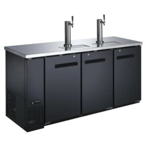 91'' CHEF Draft Beer Cooler Triple Door Two Tap Towers