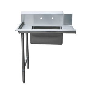 36'' Omcan Left Side Soiled Dish Table with Sink