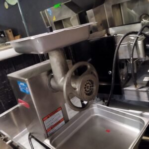 Heavy-Duty Meat Grinder with Stainless Steel Finish